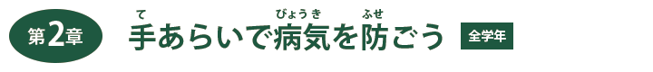 第２章　手あらいで病気を防ごう【全学年】