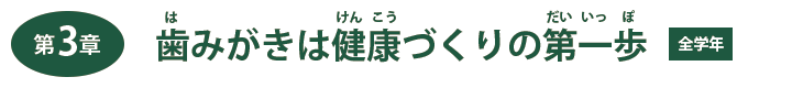 第３章　歯みがきは健康づくりの第一歩【全学年】